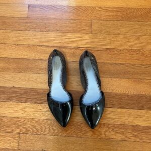 Melissa Jason Wu Christy D’Orsay Pointy Toe Jelly Flats size 10 Read